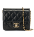 CC Mini Square Bag, &pound;1,950, Handbags, Black, Leather, Front view